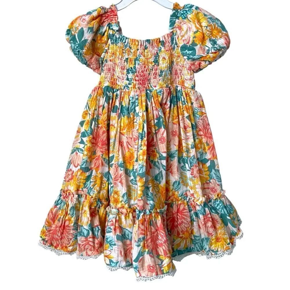 Joie Floral Smocked Tiered Sundress in Size 3T